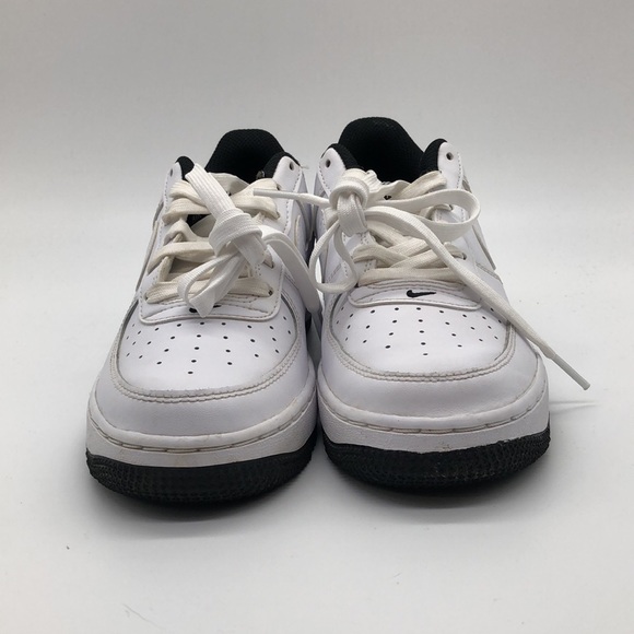 Nike Air Force 1 ESS Low (GS) White Black Sneakers DV1332 100 USED Size 5Y - Picture 3 of 16